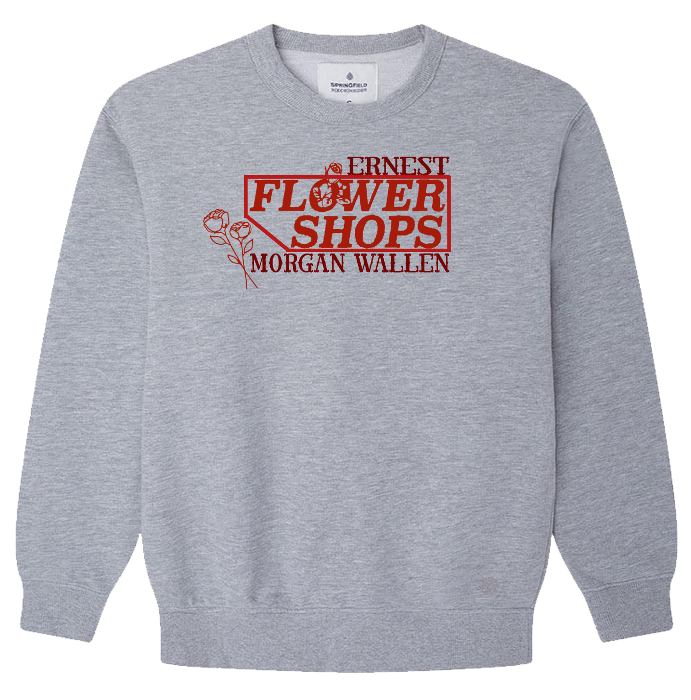 "FlowerShop" Embroidered Crewneck/T-Shirt