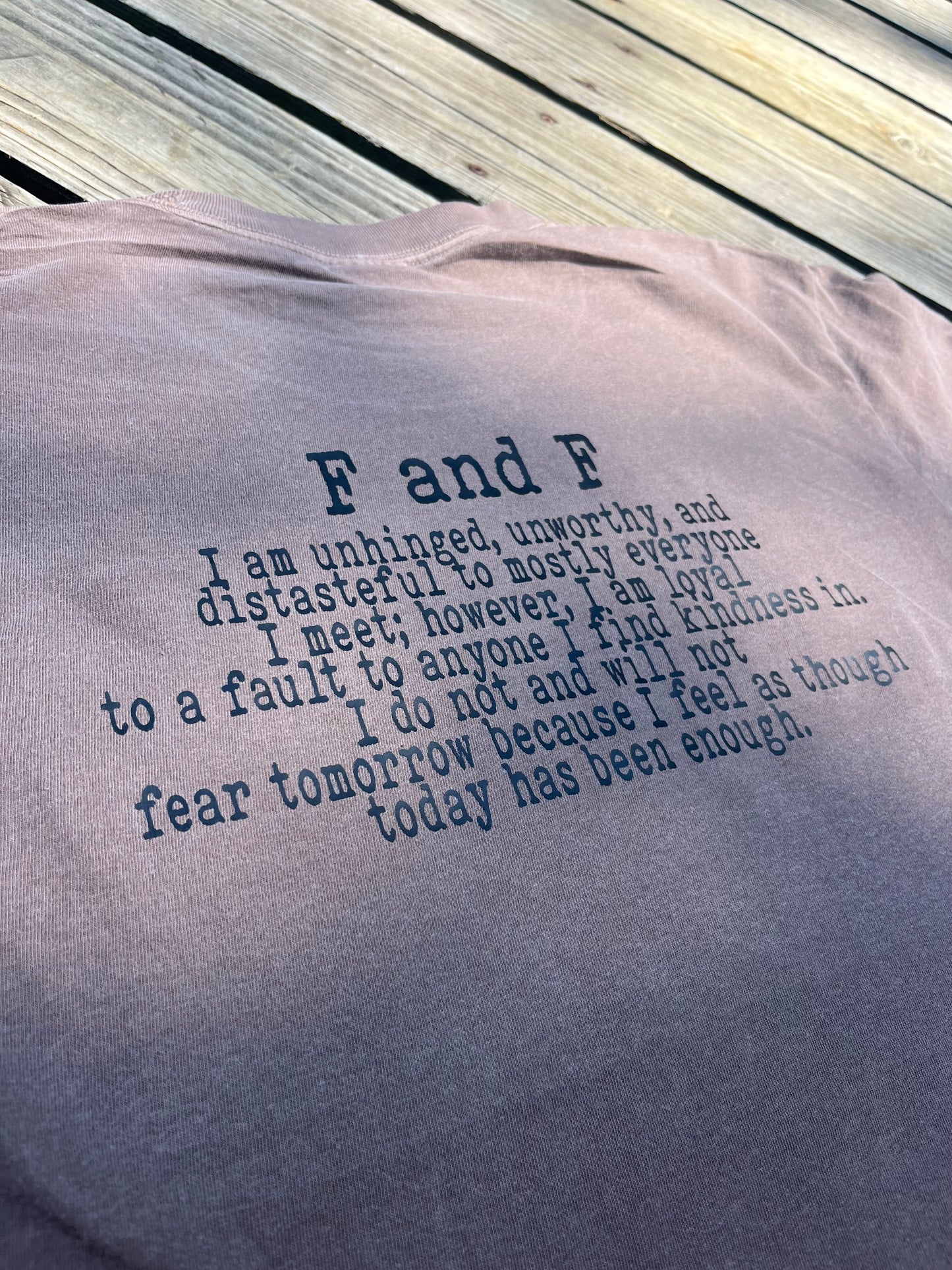 "FandF" Hoodie/Shirt