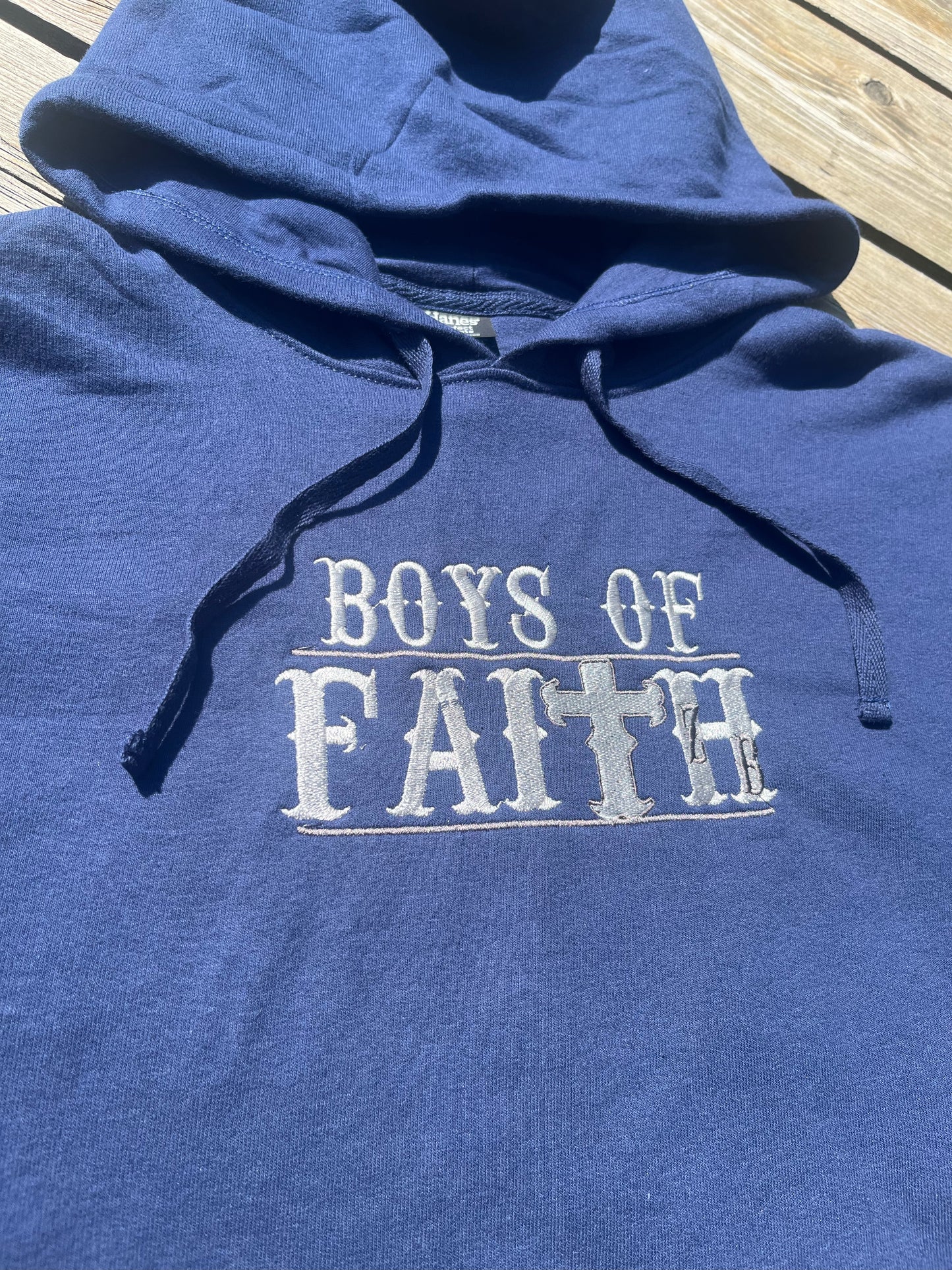 "BoysOfFaith" Embroidered Hoodie